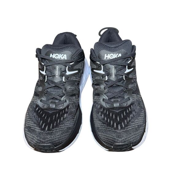 Hoka Men\'s Gaviota 4 Black and White Athletic Shoes size 9.5 B main image 5